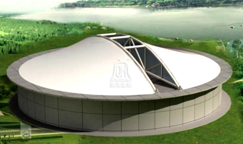 浙江化工廠污水處理池膜結構工程